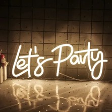 Just Cheap Store Let's Party Neon LED Tabela