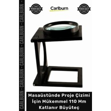 Carlburn #büyüteç Masaüstünde Proje Çizimi Küçük Yazı Vb Okuma Için Mükemmel 110 mm Katlanır Büyüteç