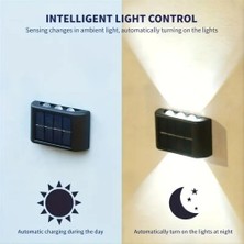 Just Cheap Store 2'li Solar Duvar Aydınlatması (6 Led, Gün Işığı)