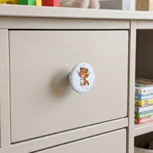 Eym Çocuk Odası Tekli Düğme Mobilya Kulp Çap 55 mm Kaplan
