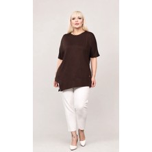 Mügerella Büyük Beden Asimetrik Şık Rahat ve Esnek  Tunik