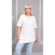Mügerella Büyük Beden Asimetrik Şık Rahat ve Esnek  Tunik