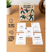 LUXMON Dilimin Ucunda Klasik Eğlenceli Kelime Tahmin Kart Oyunu