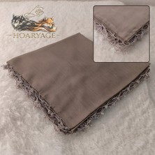 Hoaryage El Emeği Kum Boncuklu Tığ Oyası Yazma ,tülbent Yemeni, Fular ,4 Kenar Oyalı