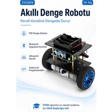 Fuchsia Arduino Akıllı Denge Robotu Pıd Sistemli 2WD Programlanabilir Robot Araba Stem  Robotik Eğitim Kiti