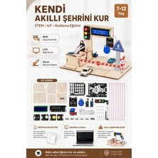 Fuchsia Akıllı Şehir Iot Eğitim Kiti – Arduino ESP32 ESP8266 Robotik Kodlama ve Stem Programlama Seti
