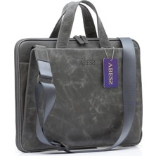ABESS Premium Hakiki Deri Evrak Çantası - Lüks Gerçek Deri Laptop Çantası - Unisex İnce Tasarım (A5276G) | İş & Ofis