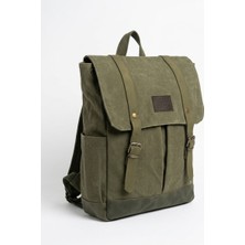 Mandosi Vintage Kanvas Sırt Çantası - Seyahat Okul Kamp Outdoor Günlük Kullanım – 7158