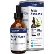 Ageimmune Fulvic Humic Acid 500 Mg Per Serving 2oz - 240 Servings Mined In Usa - Fulvic Humic Acid Liquid With 75+ Trace Minerals