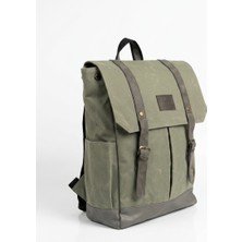 Mandosi Vintage Kanvas Sırt Çantası - Seyahat Okul Kamp Outdoor Günlük Kullanım – 7158