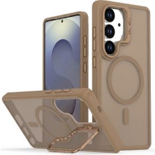 FitCase Samsung Galaxy S24 Kılıf Armor Seri Magsafe Uyumlu Stand Özellikli Kamera Lensli Kapak