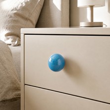 Eym Tomurcuk Porselen Top Düğme Çocuk Odası Kulp Çap : 30 mm