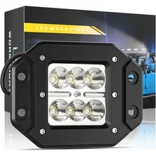 Gjob LED Arka Tampon Off-Road Lambası Beyaz Gömme Bağlantılı 10/30V E-Belgeli 18W 1 Adet