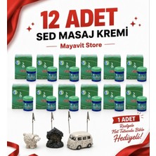 Sed Masaj Kremi 12 Adet Set Krem 38 gr / 45 ml Viks Ferahlatıcı-Mayavit Store Not Tutuculu Biblo Hediyelidir