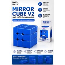 Hediyecik Speed Moyu Mirror Cube V2 3X3X3 Mavi Zeka Küpü Akıl Küpü Rübik Küp