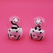 Just Cheap Store Mini Işıklı Panda Kar Küresi