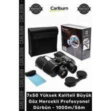 Carlburn #dürbün Hd Bak4 Prizma 7X50 Yüksek Kaliteli Büyük Göz Mercekli Profesyonel Dürbün 1000M/56M