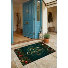 Valerine Life Kapı Önü Paspası 45X70CM Kaymaz Iç Dış Mekan Yeni Yıl Ürünleri Noel Süsleri Gece Noeli