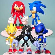 Kuzey Oyuncak Vıp Yüksek Kalite 14 cm 5 Li Sonic Karakter Set Sonic Oyuncakları Sonic Biblo Yılbaşı Noel Hediyesi