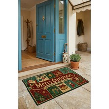 Valerine Life Kapı Önü Paspası 45X70CM Iç Dış Mekan Yeni Yıl Ürünleri Noel Süsleri Yılbaşı Şenliği
