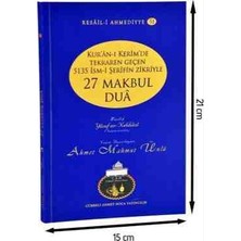 Cübbeli Ahmed Hoca 27 Makbul Dua - Ism-I Azam Kitabı - Kuranı Kerimde Tekraren Geçen 5135 Ismi Şerifin Zikriyle Ciltli Özel Baskı