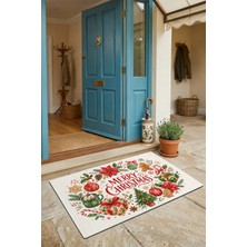 Valerine Life Kapı Önü Paspası 45X70CM Iç Dış Mekan Yeni Yıl Ürünleri Noel Süsleri Noel Çelengi