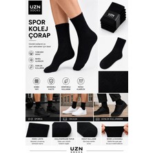 Medine Ticaret Medineticaret 6’lı Unisex Yarım Kolej Spor Çorap | Pamuklu – Nefes Alan – Terletmeyen Kolej Çorap