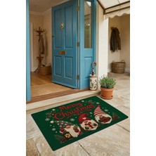 Valerine Life Kapı Önü Paspası 45X70CM Iç Dış Mekan Yeni Yıl Ürünleri Noel Süsleri Yılbaşı Cüceleri