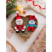 Design By Oykum 2'li Organik Oyuncak Noel Baba Ve şirin Baba