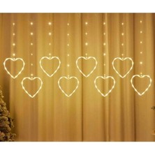 Marsilyan™- Kalpli Perde LED Işıklar, Sevgililer Günü Romantik LED Aydınlatma