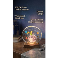 Küçük Prens Temalı Dekoratif Aydınlatma - Dahili USB ile Çalışan Yumuşak Sıcak Işık