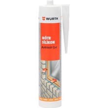 Würth Nötr Silikon Antrasit Gri 310ML - Uv Dayanımlı Profesyonel Sızdırmazlık