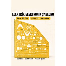 Artscholar Elektrik Şablonu & Elektronik Çizim Şablonu 20*20 cm
