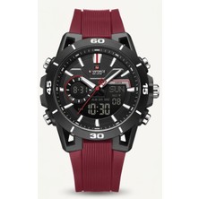 Naviforce NF-7135 Dijital Analog Alarmlı Aydınlatmalı Spor Erkek Kol Saati