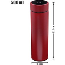 Just Cheap Store Sıcaklık Göstergeli Dijital Termos 500 ml