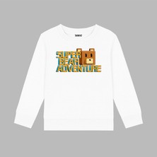 Blitz İstanbul Superbear Adventure Oyun Tasarım Baskılı Iplik Çocuk Sweatshirt (4-13 Yaş)