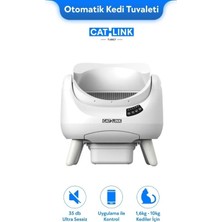 Catlink Üstü Açık Otomatik Kedi Tuvaleti Beyaz - Scooper Open-X (Cl-Ch-01-W)