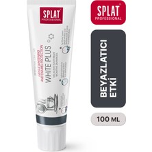 SPLAT White Plus Beyazlatıcı Diş Macunu Hassas Dişler Için Florürlü Leke Karşıtı 100 ml
