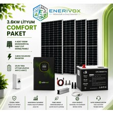 3.6kw Lityum Comfort Güneş Enerji Sistemi Paketi
