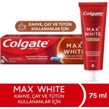 Colgate Max Whıte Çay Kahve Sigara Kullananlar Için Diş Macunu 75 ml