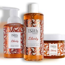 The Bath Factory Liberty Duş Jeli + Vücut Peelingi + Köpük Sabun