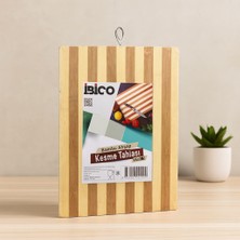 Just Cheap Store Bambu Kesme Tahtası 18X28X1.3 cm (Metal Kulplu)