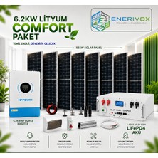 6.2kw Comfort Lityum Güneş Enerji Sistemi Paketi