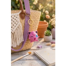 Wowolab Jigglypuff Figürlü Anahtarlık 3D Baskı Pla Çanta Aksesuarı