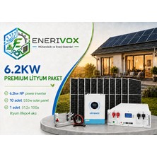 6.2kw Premium Lityum Güneş Enerji Sistemi Paketi