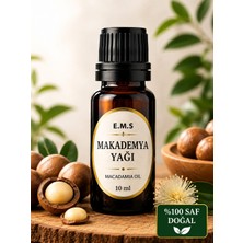E.M.S 10 ml Makademya Yağı %100 Saf Soğuk Pres Macadamia Cadı Fındığı Yağı.