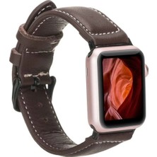 Marsilyan™- Apple Watch Uyumlu Deri Kordon 42-44-45MM Nm1-As3 Kahve