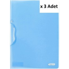 Bigpoint Yandan Sıkıştırmalı Dosya A4 Mavi x 3 Adet
