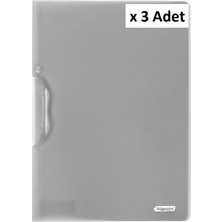 Bigpoint Yandan Sıkıştırmalı Dosya A4 Dumanlı x 3 Adet