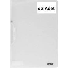 Bigpoint Yandan Sıkıştırmalı Dosya A4 Şeffaf x 3 Adet